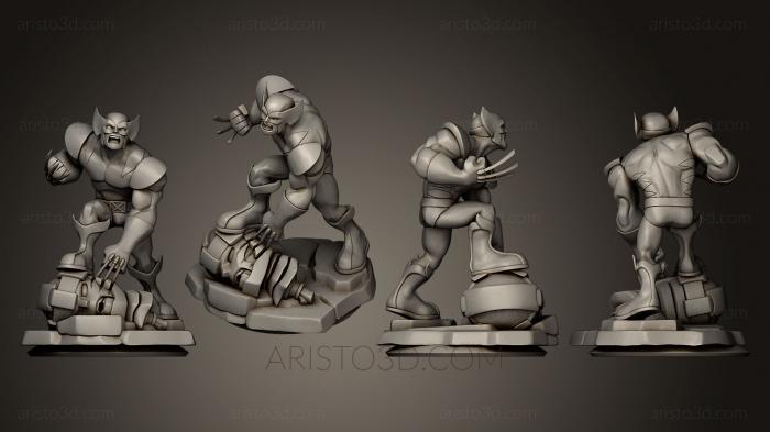Figurines heroes, monsters and demons (STKM_0545) 3D model for CNC machine